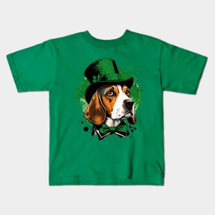 Beagle St. Patrick's day Kids T-Shirt